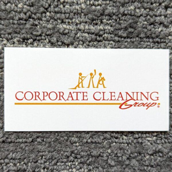 Corporate Cleaning Group Logo Sticker - White