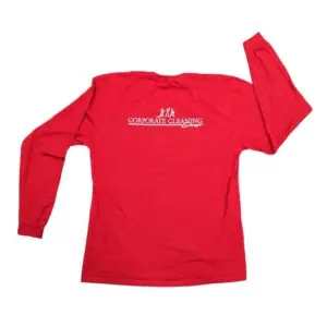 Red Longsleeve - White Logo Back