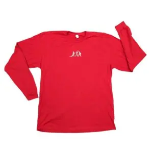Red Longsleeve - White Logo