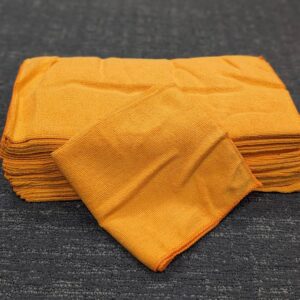 Orange Microfiber Rags (1 dozen)